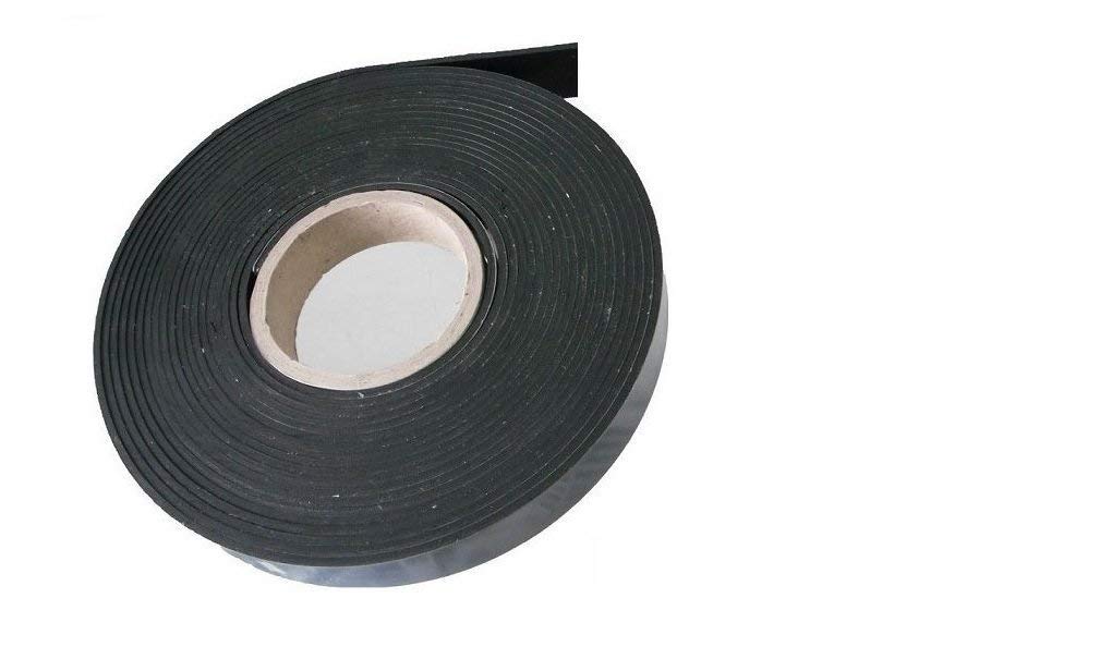 Gummifritz24de Solid rubber strips, solid rubber sealing tape, rubber profile, EPDM hard rubber, self-adhesive, approx. 9.6 m x 20 x 1 mm