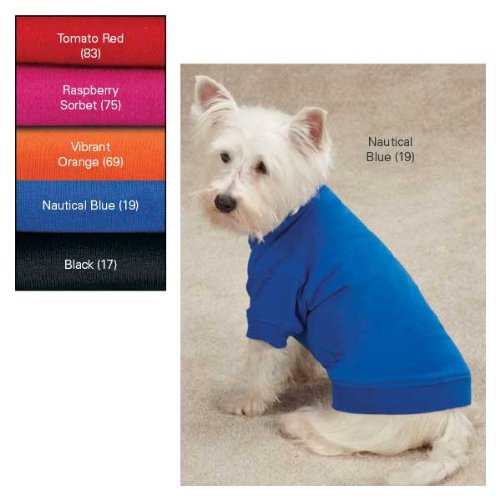 Basic Dog Tee Color: Raspberry, Size: Smal/Medium