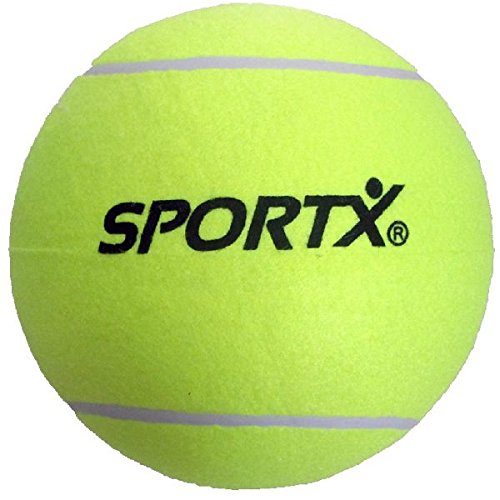 Sportx 0724049 Pressurized Tennis Ball 1pc (S) Tennis Ball – Tennis balls Pressurized Tennis Ball, Yellow, XL, China, 1 pc (S), 22 cm