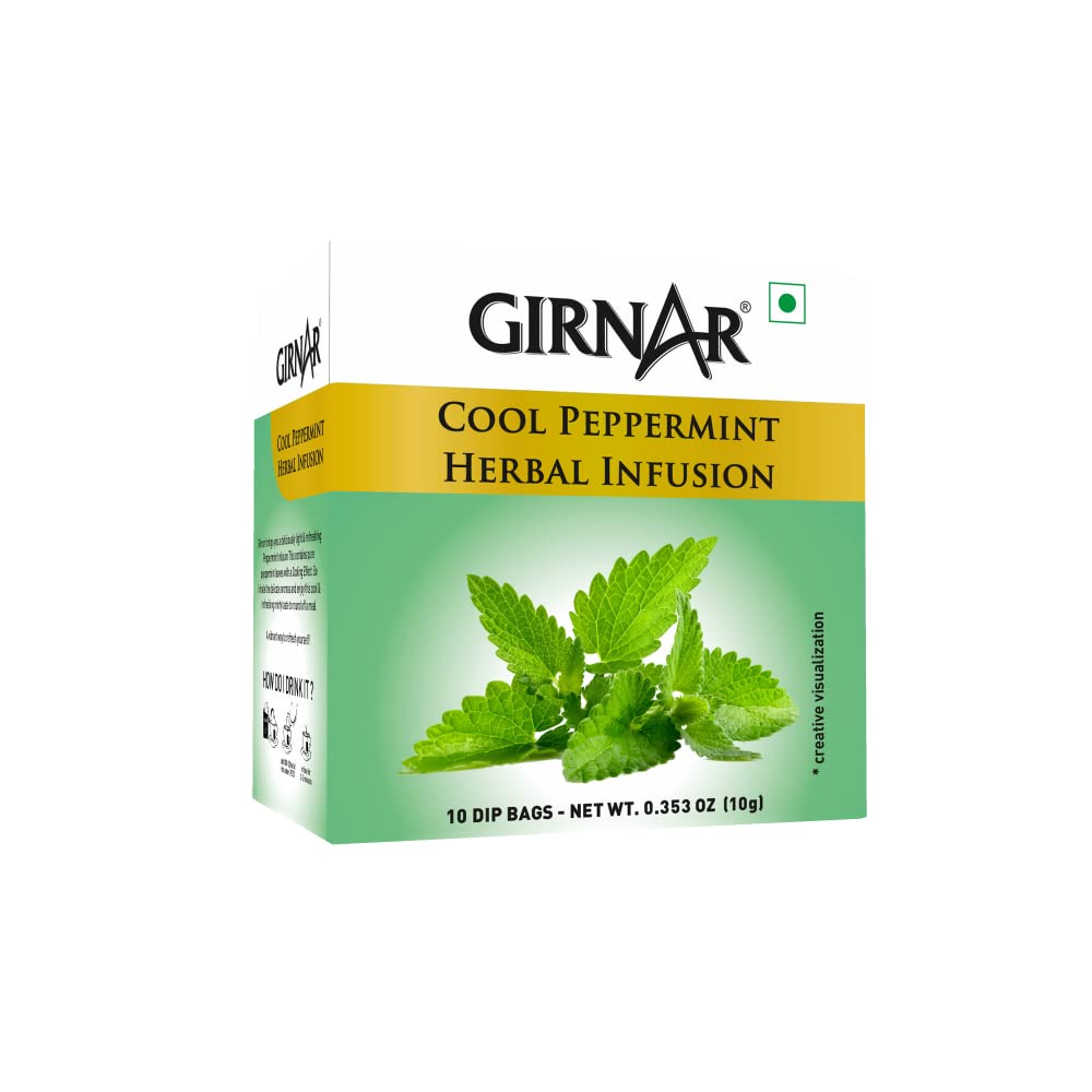 Girnar Cool Peppermint Herbal Infusion Tea (10 TeaBags) 10g