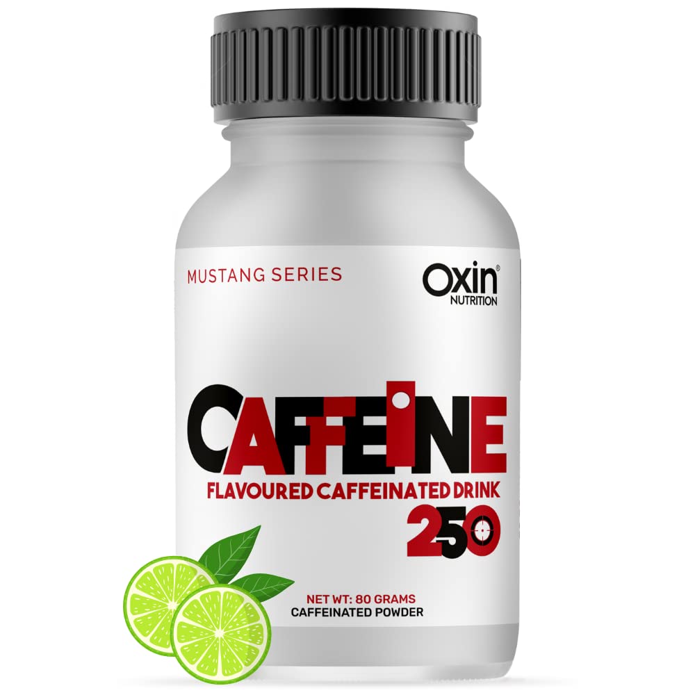 Oxin Nutrition – Desire to be distinct Caffeine 250 Pre Workout Natural Caffeine Powder Supplement 40 Servings (Lime Grass)