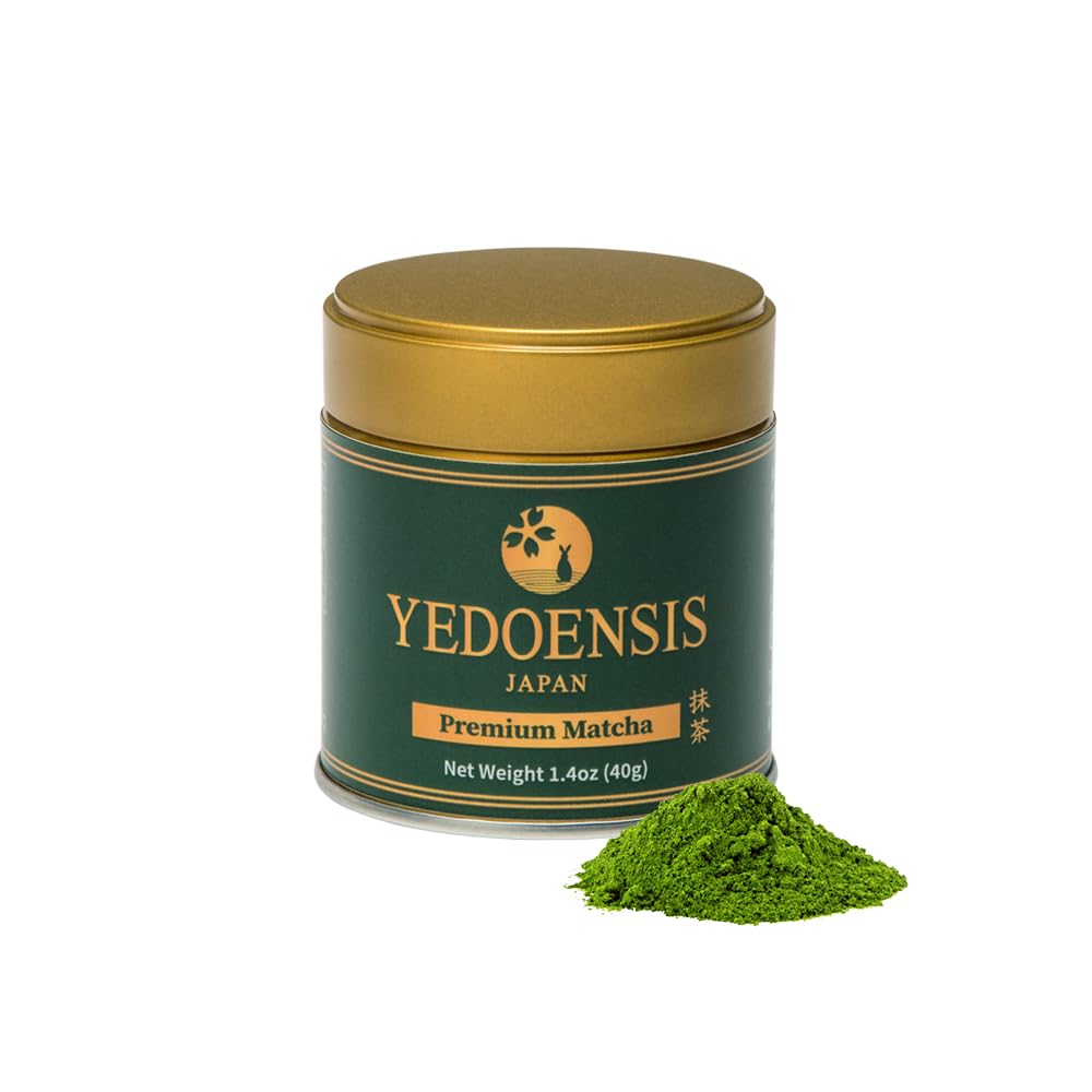 YEDOENSIS Premium Matcha - Authentic Japanese Green Tea Powder (40g tin)