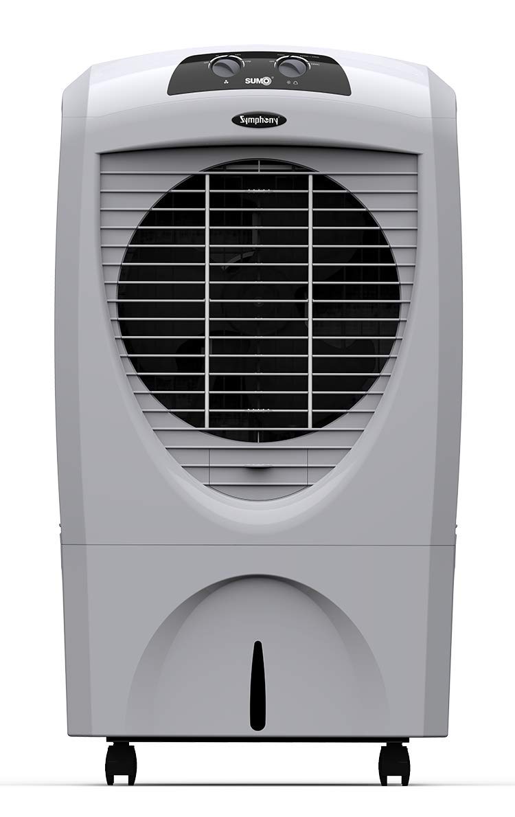 Symphony Sumo 70 XL Desert Air Cooler For Home with Honeycomb Pads, Powerful Fan, i-Pure Technology and Low Power Consumption (70L, Grey)