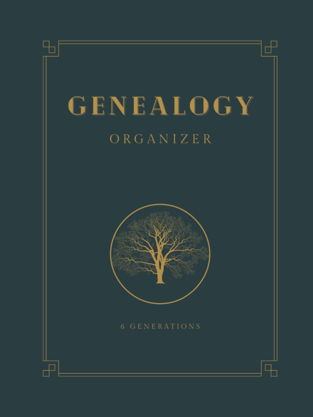 Genealogy Organizer Book 6 Generations: Family History Book You Fill In