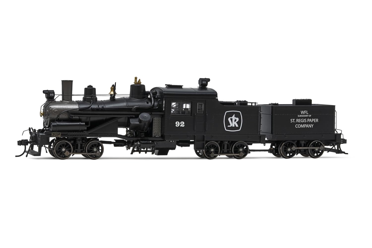 Heisler Steam Locomotive St. Regis Paper Company #92 3-Truck Model HO Scale w/DCC Sound Decoder Model Train HR2948S