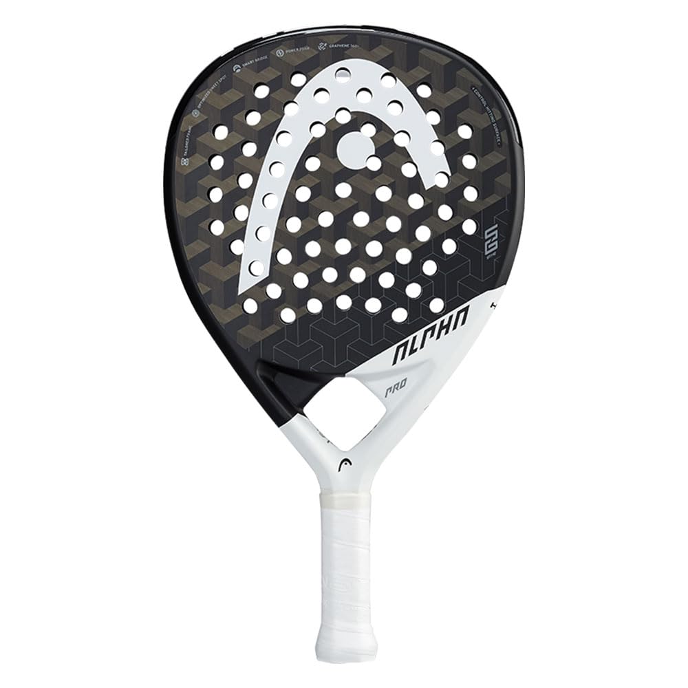 Head Graphene 360+ Alpha Pro Pedals Racket,Black/White,One Size,228131