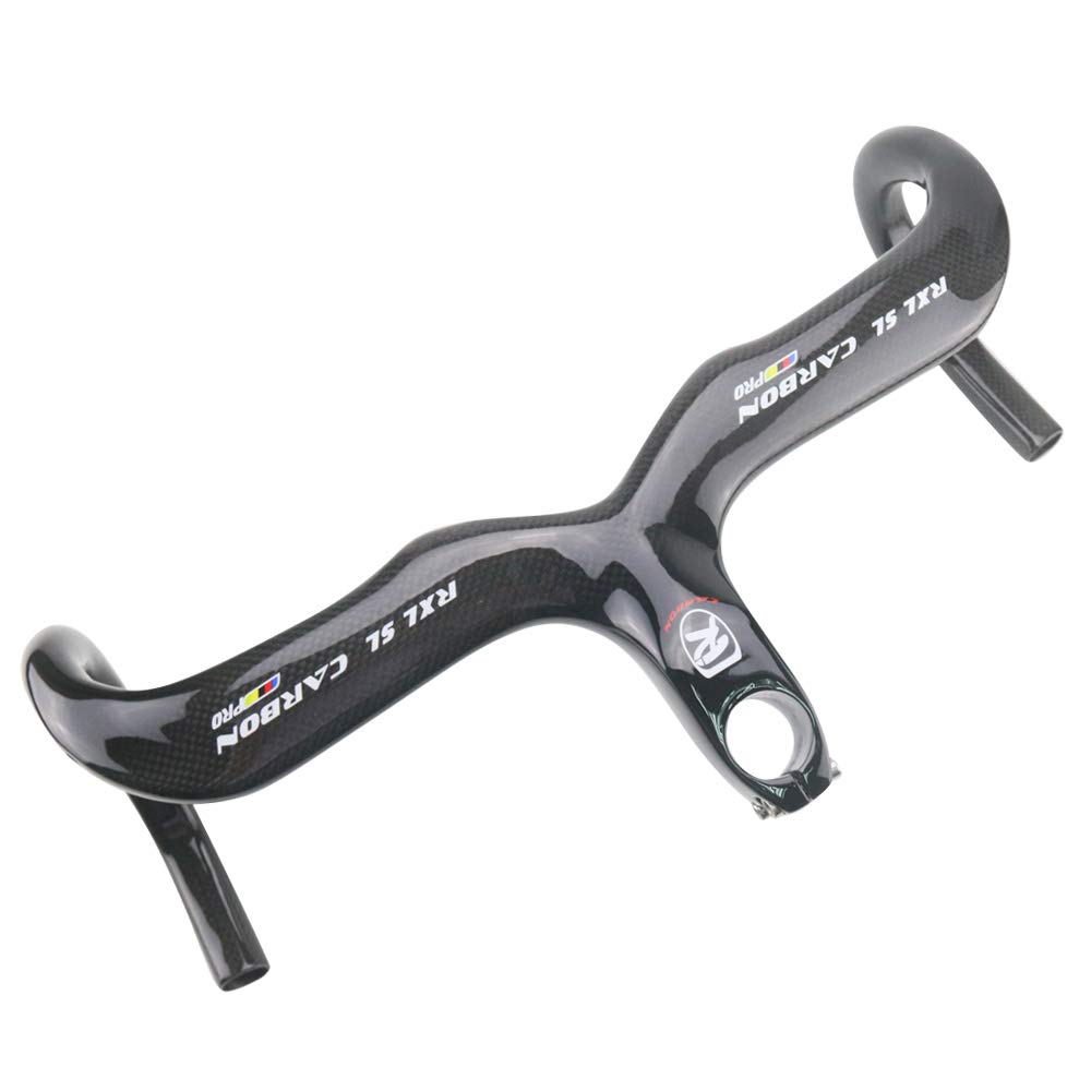 RXL SL Carbon Handlebar Road Bike 400/420/440mm Internal Routing Bicycle Integrated Handlebars