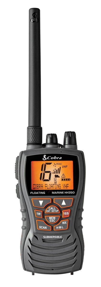 COBRAHH350 FLT Floating 6 Watt VHT Radio Submersible All NOAA Wheather Channels