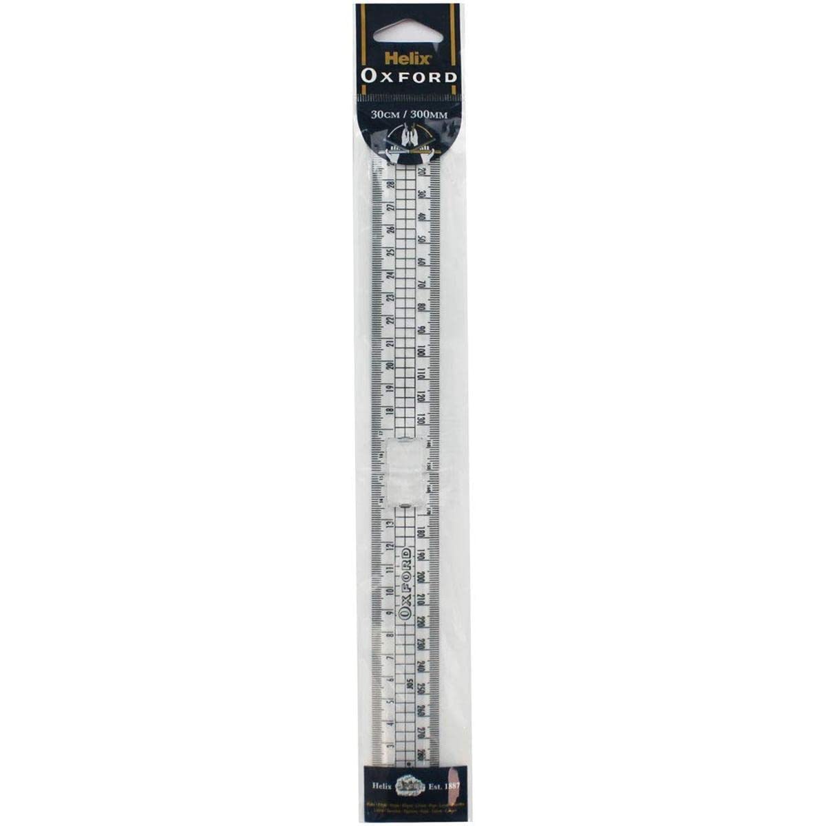 HelixOxford 30cm Folding Ruler, Oxford Blue