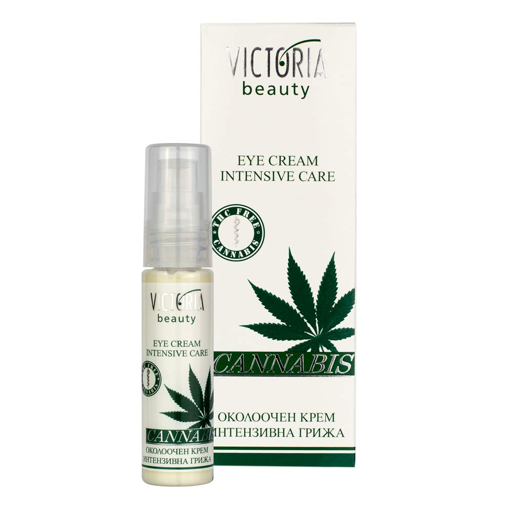 Victoria BeautyEye Contour Cream with Hemp Seed Oil 30 ml – Intensive Moisturizer for a Smooth Appearance around the Eye and Bright Look of Dehydrated, Dry, Super Dry, or Itchy Skin