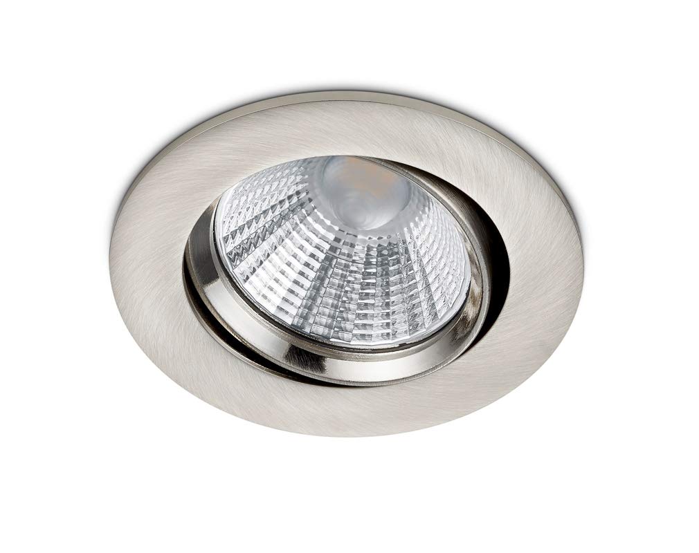 Trio Leuchten Pamir 650510107 Recessed LED Light Metal Nickel Matt incl. 5.5 Watt LED