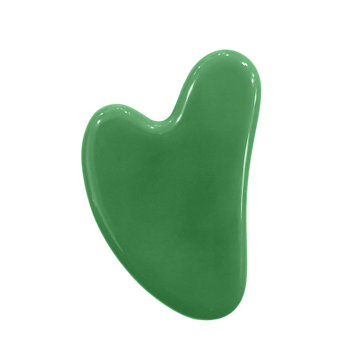 Gua Sha Heart by ina beauty - Natural Jade Stone for Face to Lift, Decrease Puffiness and Tighten