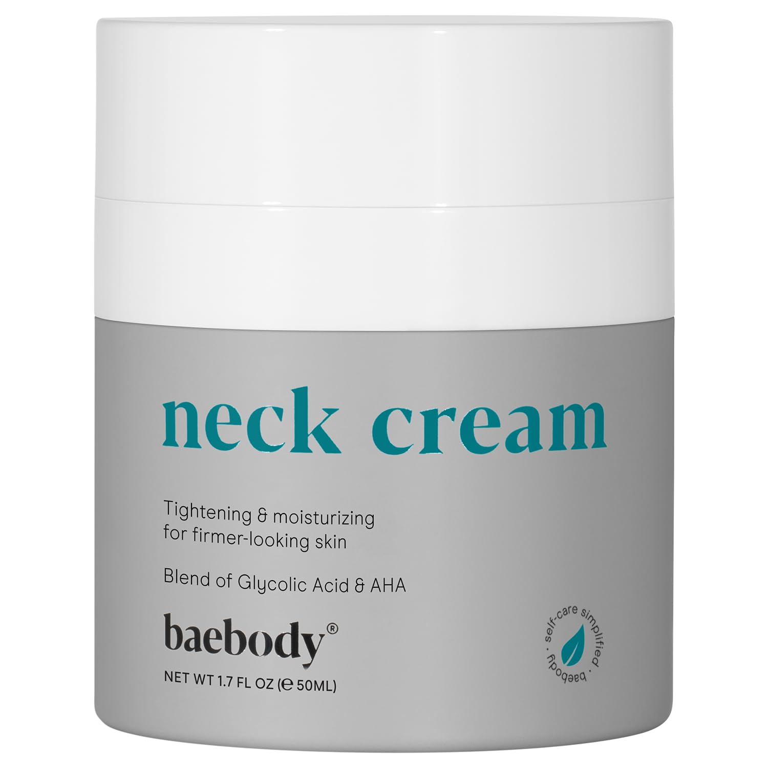 Baebody Critically Acclaimed Neck Firming Cream with AHAs, CoQ10, Glycolic Acid & Green Tea, 1.7 Ounces