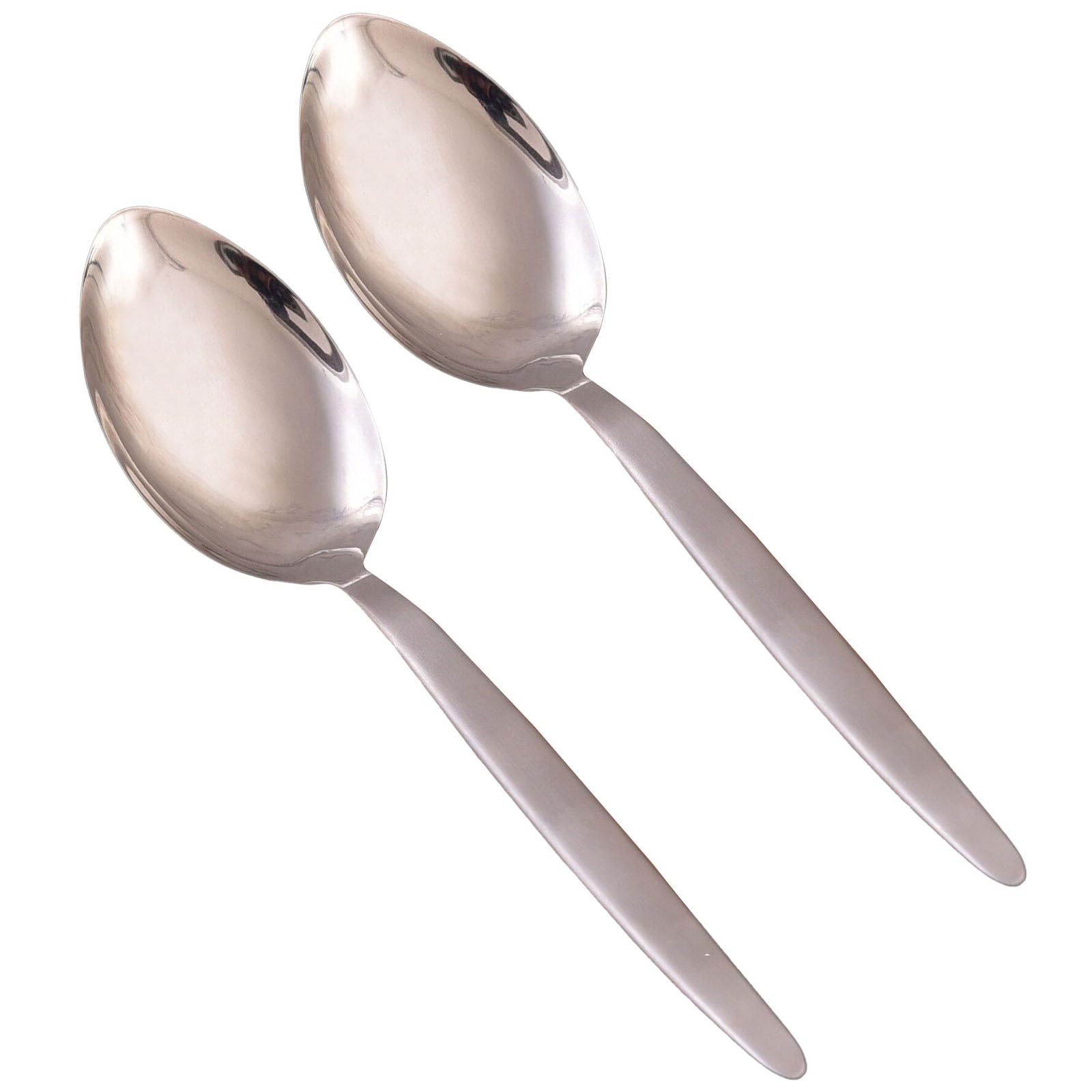 Gray Kunz Spoon | Stainless Steel | Chef Spoon | Plating Spoons | Sauce Spoon | Basting Spoon | 2 Pack, Silver