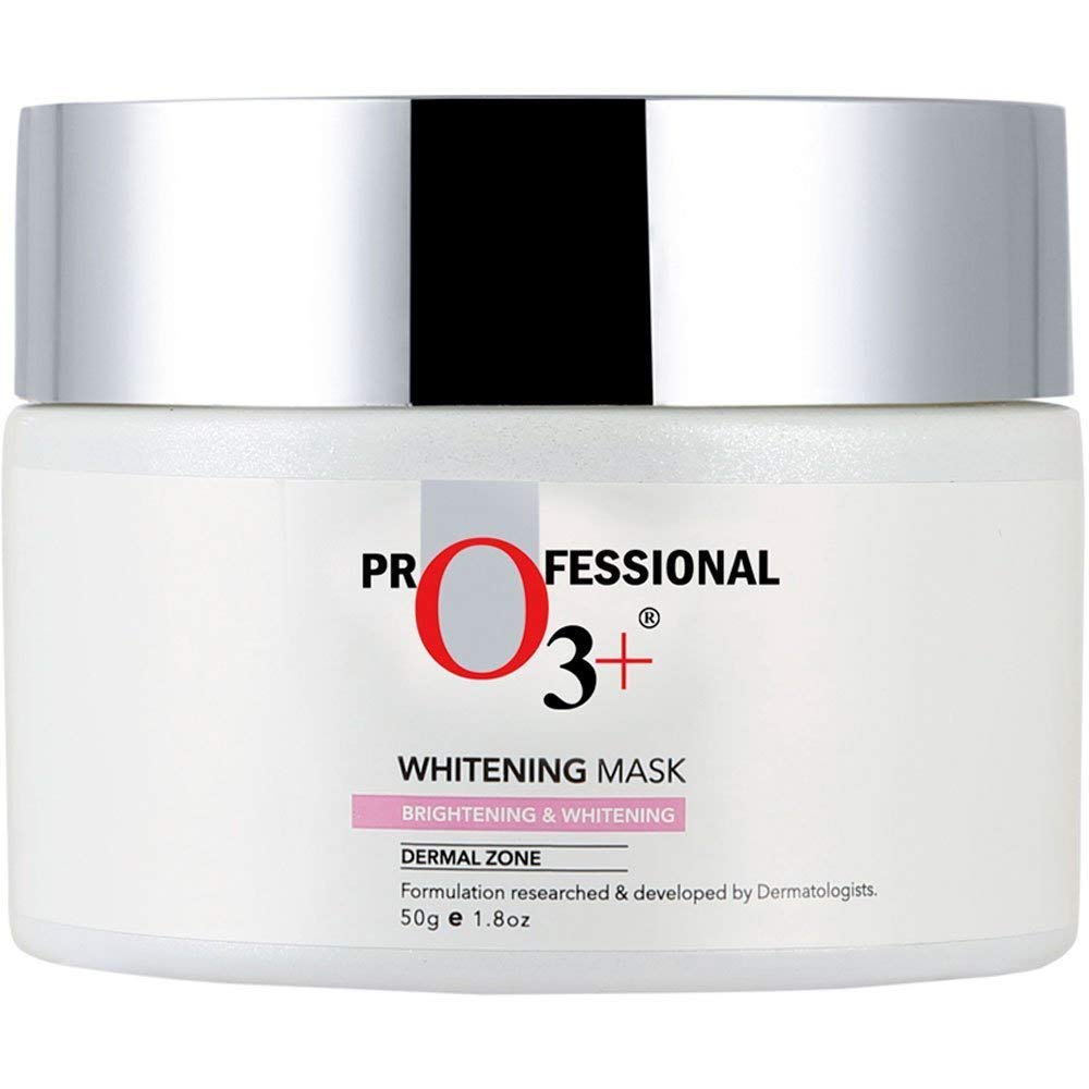 O3+ Whitening Mask for Skin Whitening, Tightening and Pigmentation Control - Infused with Natural Lavender and Cucumber Botanical Extracts (50g)