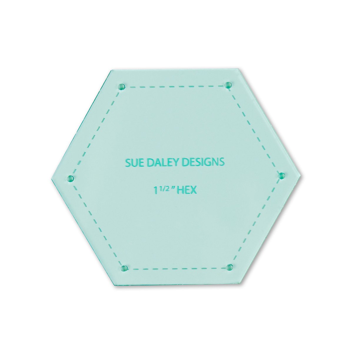 SUE DALEY DESIGNS Hexagon Template Patchwork with BUSYFINGERS EPP English Paper Piecing (1 1/2 inch)