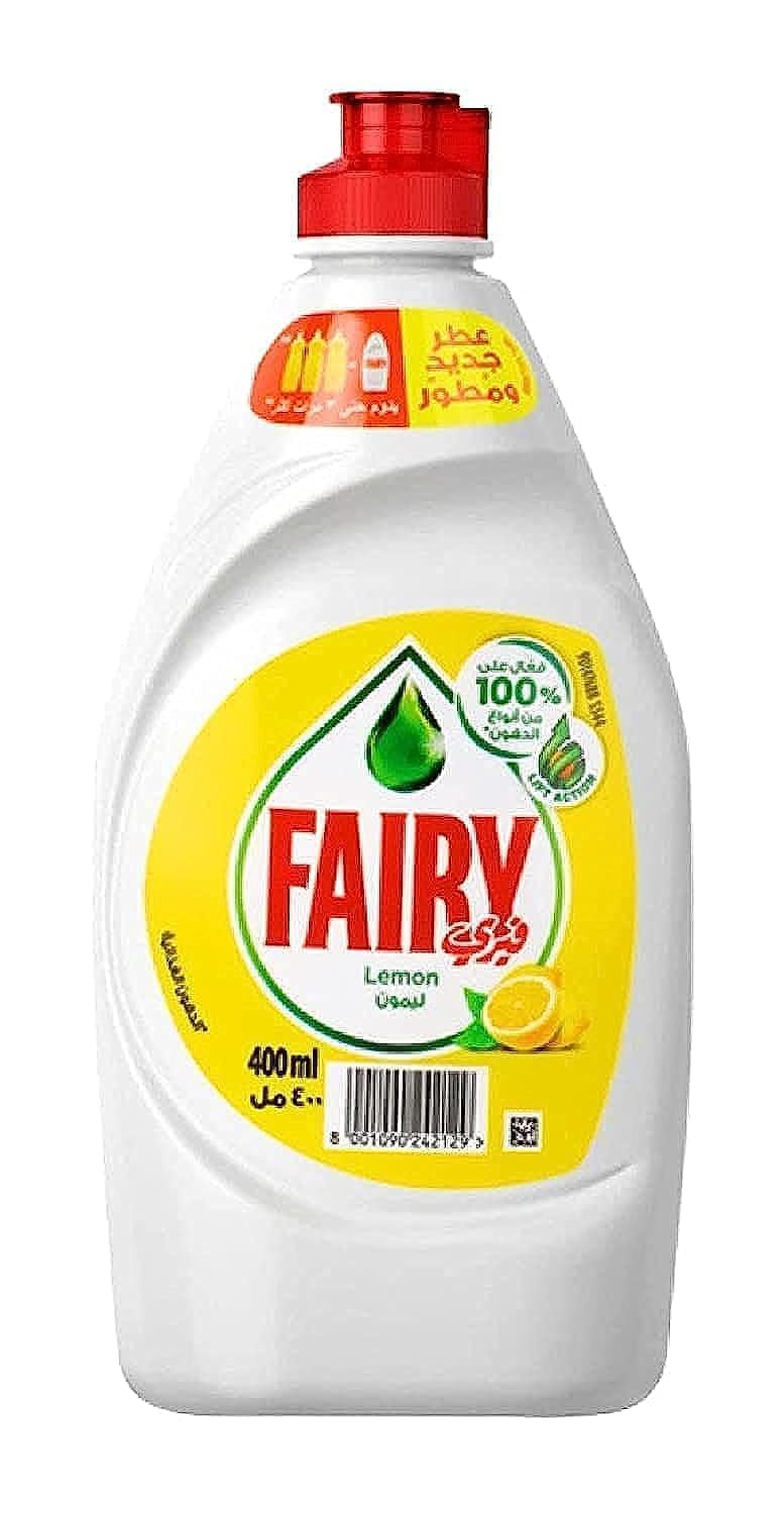 FairyLemon Liquid Dishwashing Soap, 400 ml