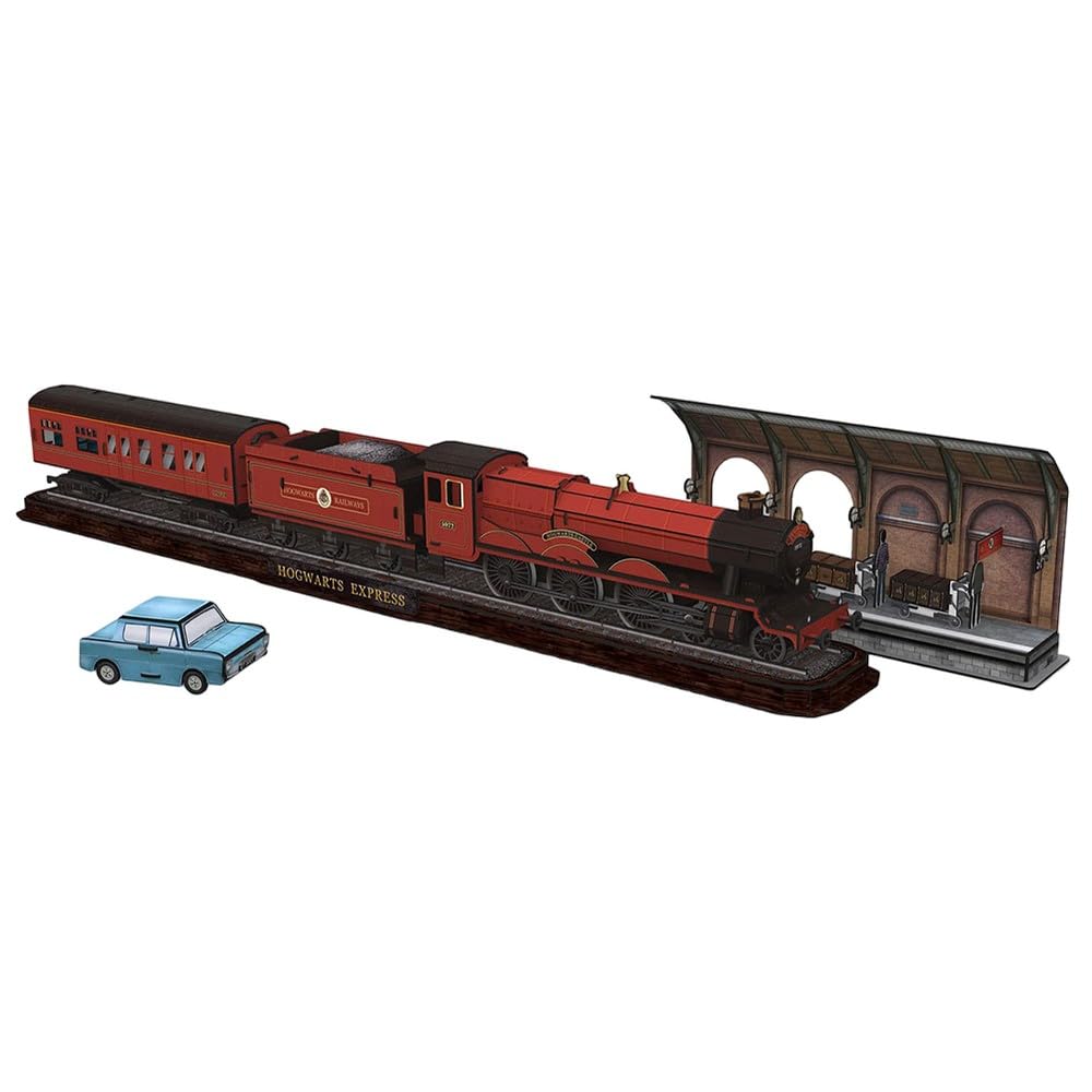 University Games 7635 Harry Potter Hogwarts Express Set 3D Puzzle, Brown