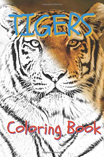 Tigers Coloring book: 30 tigers drawings, adults relaxation, coloring book for kids, for girls