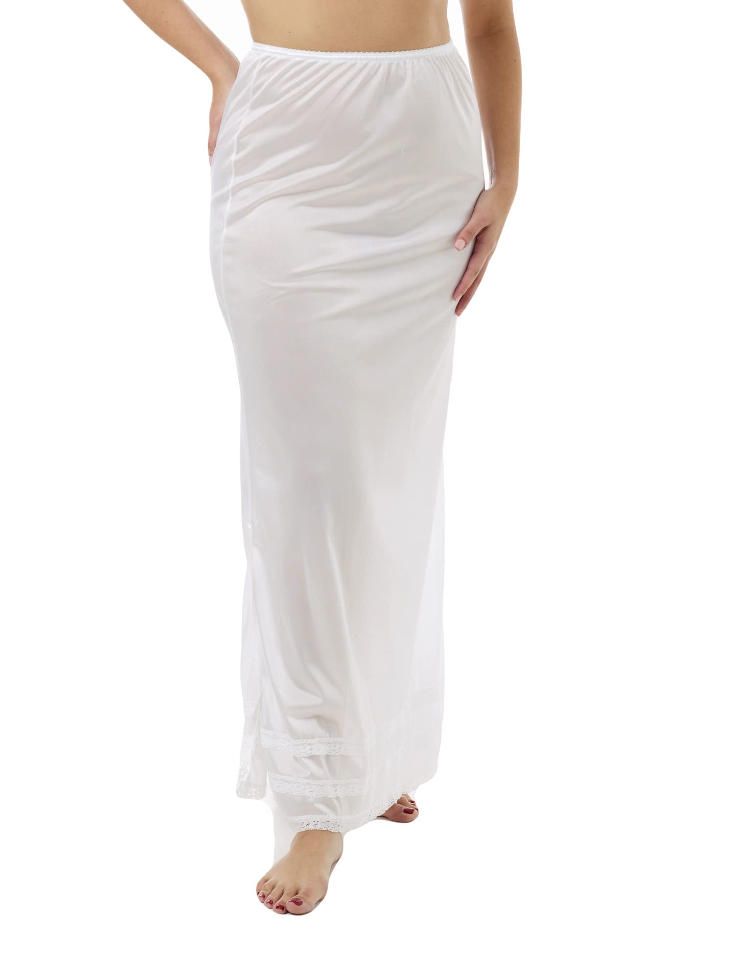 UnderworksNylon Maxi Length Half Slips with Snip a Length