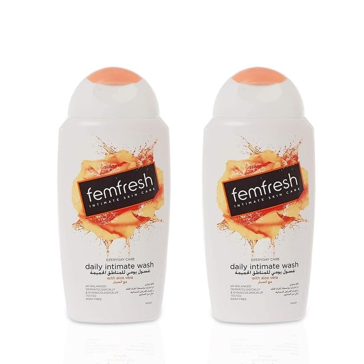 Femfresh Intimate Daily Wash with aloe vera & Calendula extracts 250ml, Twin pack