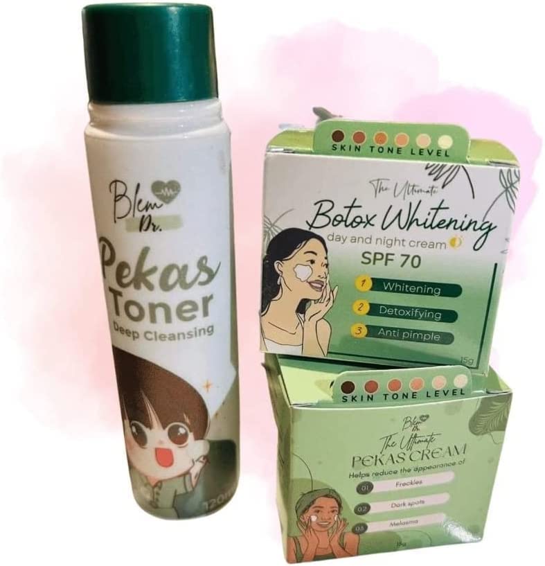 Authentic Blem Dr. Pekas Toner 120 ml and Creams Trio Set (3)