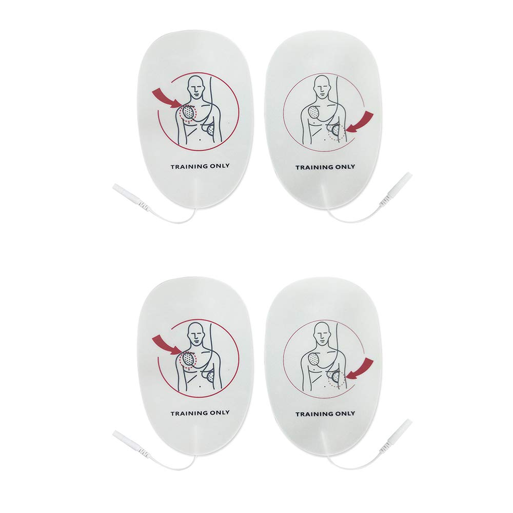 Latex Free Foam AED Practi-Trainer Replacement Pads for Adult,for Training Only, 2 Pairs