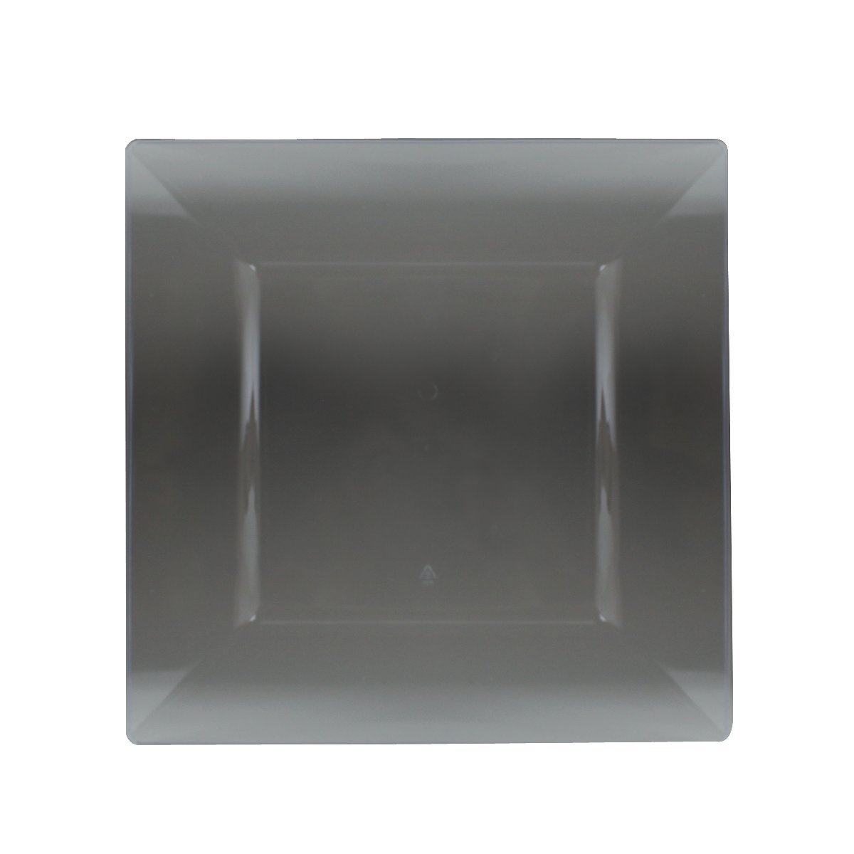 Maryland Plastic 9.5" | Clear | Simply Squared | 10 Pcs. Plate, 9-1/2"