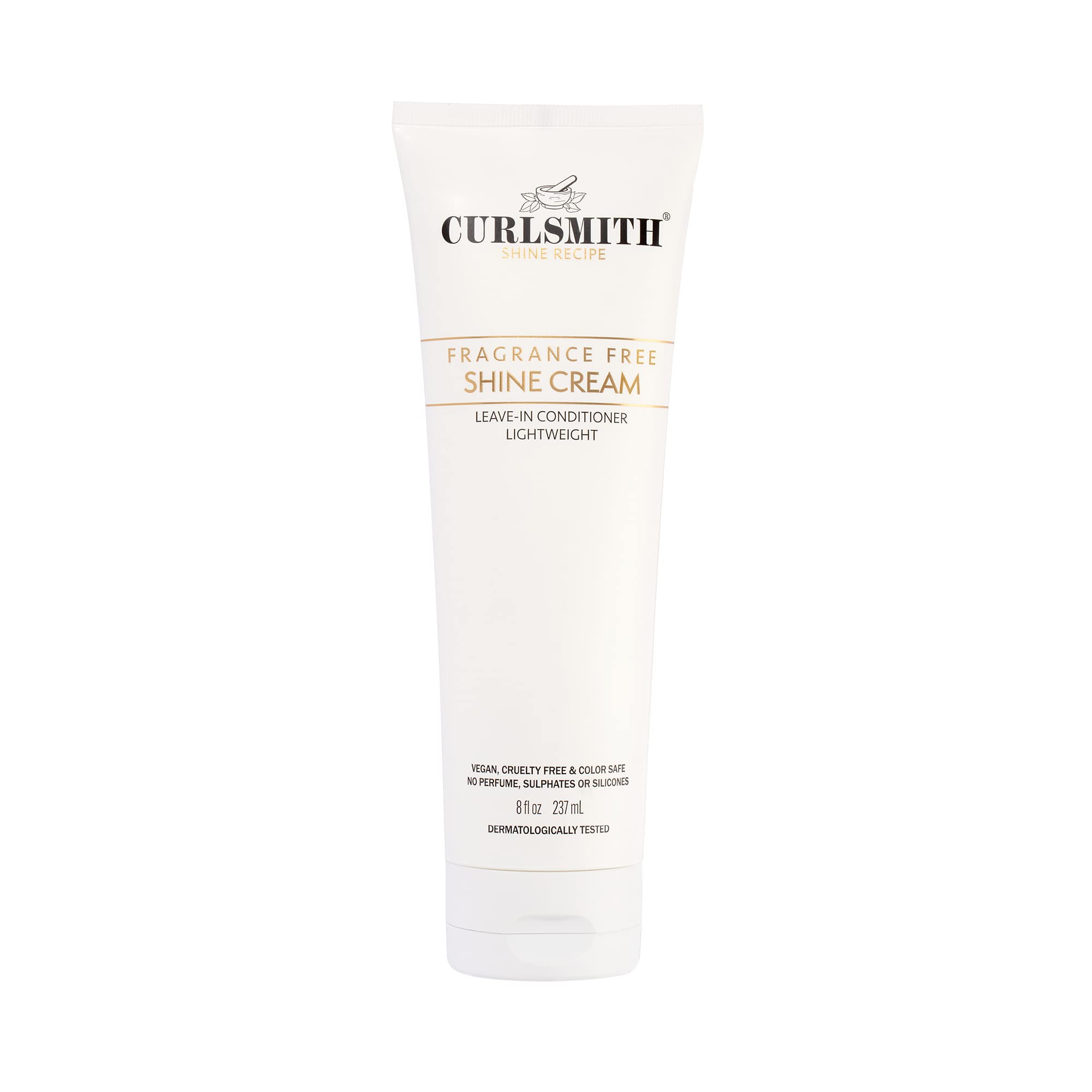 CURLSMITHShine Cream, Leave-In Conditioner, Moisturising, Sensitive, Fragrance Free for All Curl and Hair Types, Vegan (237ml)