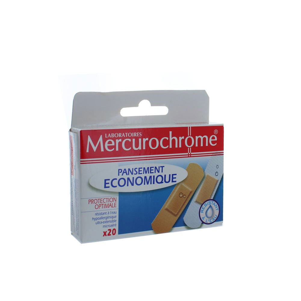 Mercurochrome Economic Plasters 20 Plasters