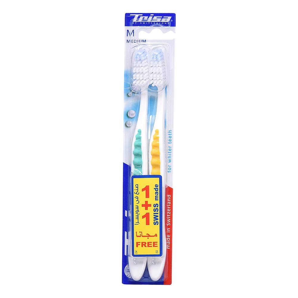 TrisaPearl White Medium Toothbrush