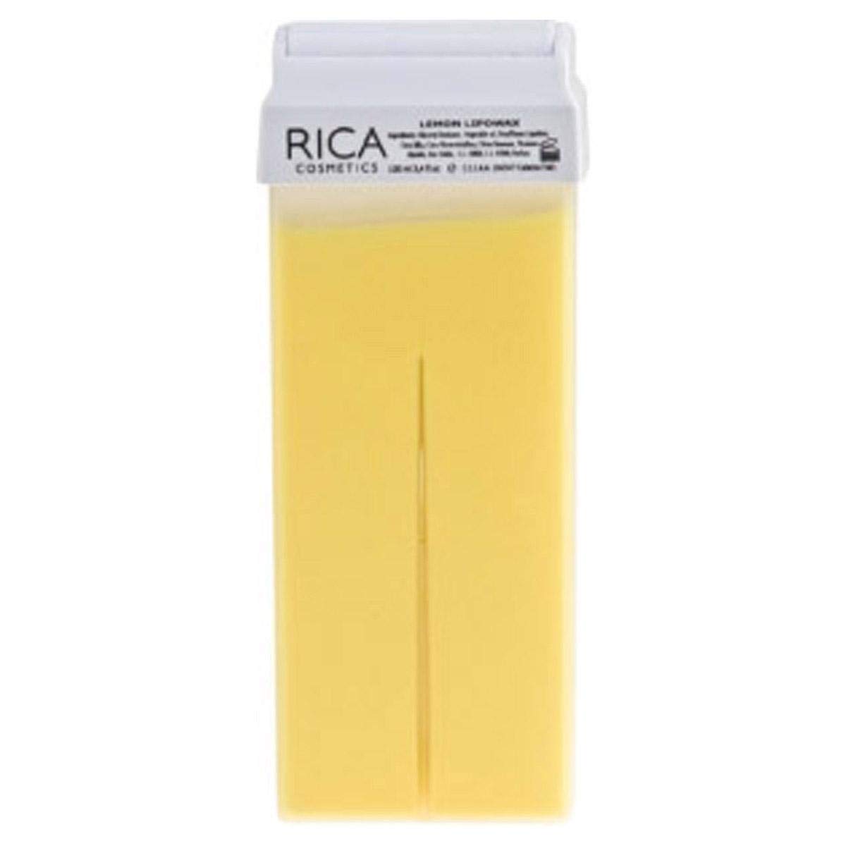 RICACosmetics Lemon Liposoluble Wax, For Sensitive Skin, Delicate Depilation, Natural Formula, Colophony Free, Body Wax, 100ml