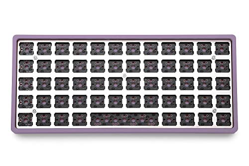 Drop + OLKB Preonic Keyboard MX Kit V3 — Compact Ortholinear Form Factor, Programmable QMK PCBA, Kaihua Hotswap Sockets, USB-C, Anodized Aluminum Case, (Purple)