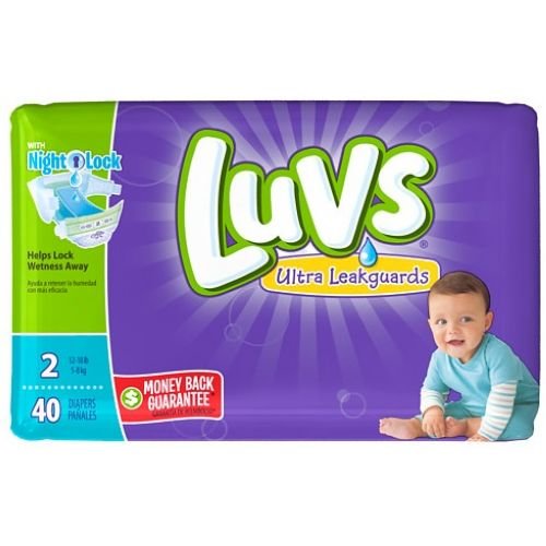 LuvsWith Ultra Leakguards Diapers Count Per Pack Per Case Size 2