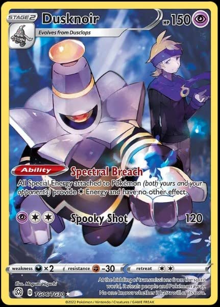 Dusknoir TG06/TG30 - Brilliant Stars - Trainer Gallery Pokemon Card - Holo Foil