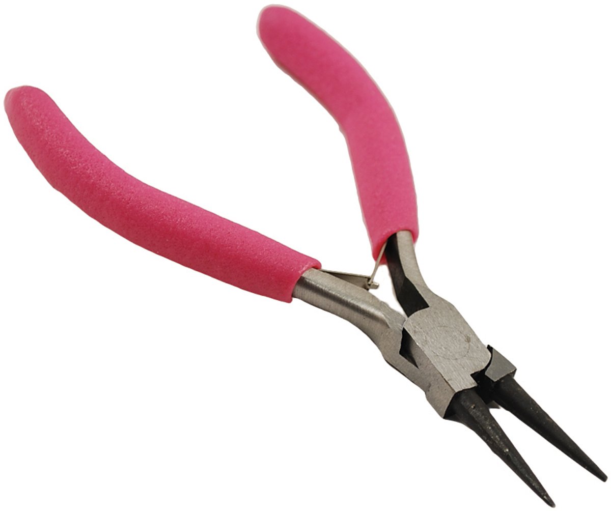 Multicraft Imports Long Round Nose Pliers with Soft Grip Handle, Multi-Colour, 1.01 x 7.62 x 20.32 cm