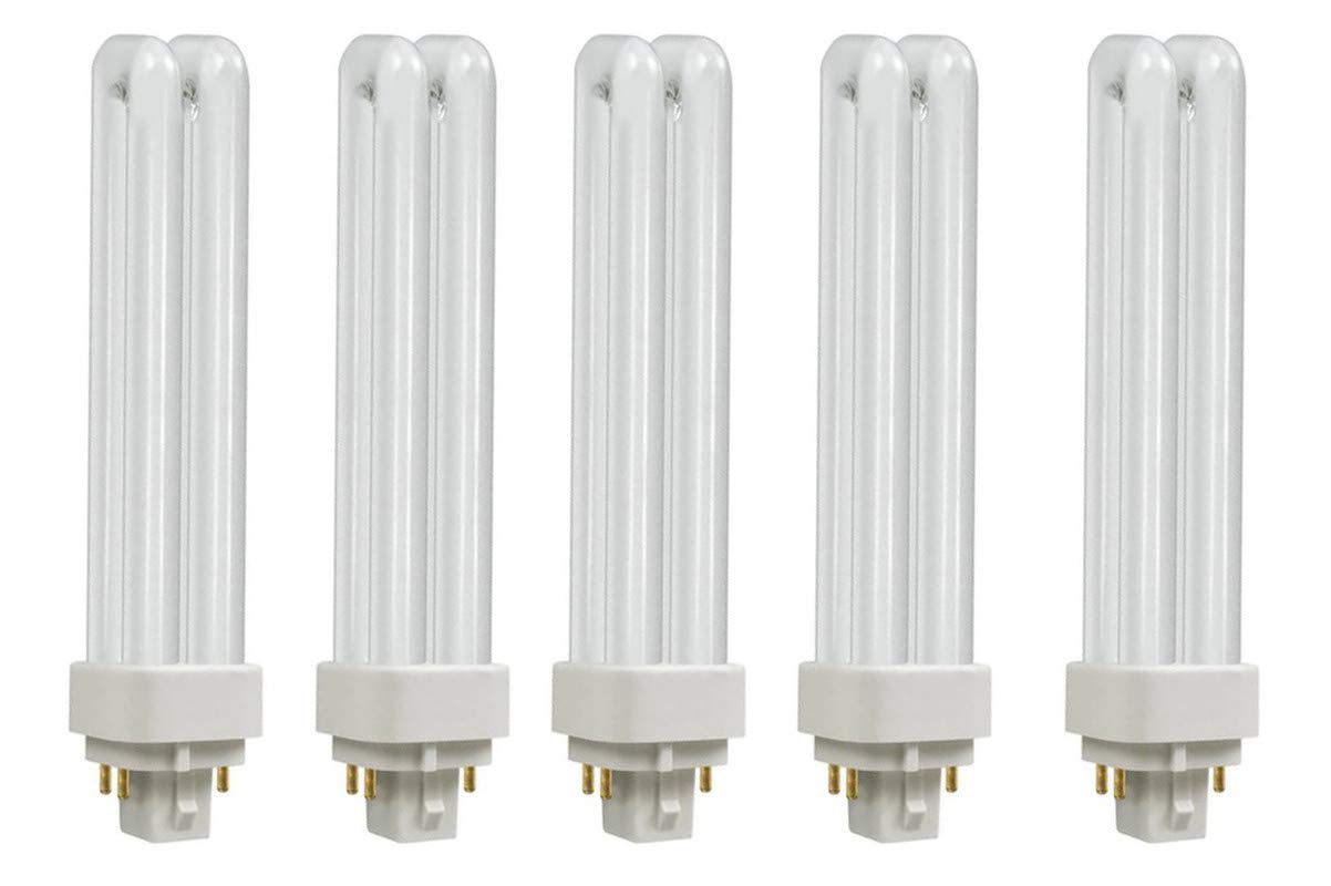 Osram Ledvance- 18 Watt- Dulux D/E- G24q-2 -Fluorescent PL Lamp- 4 pin- Warm White 2700K- Pack of 5