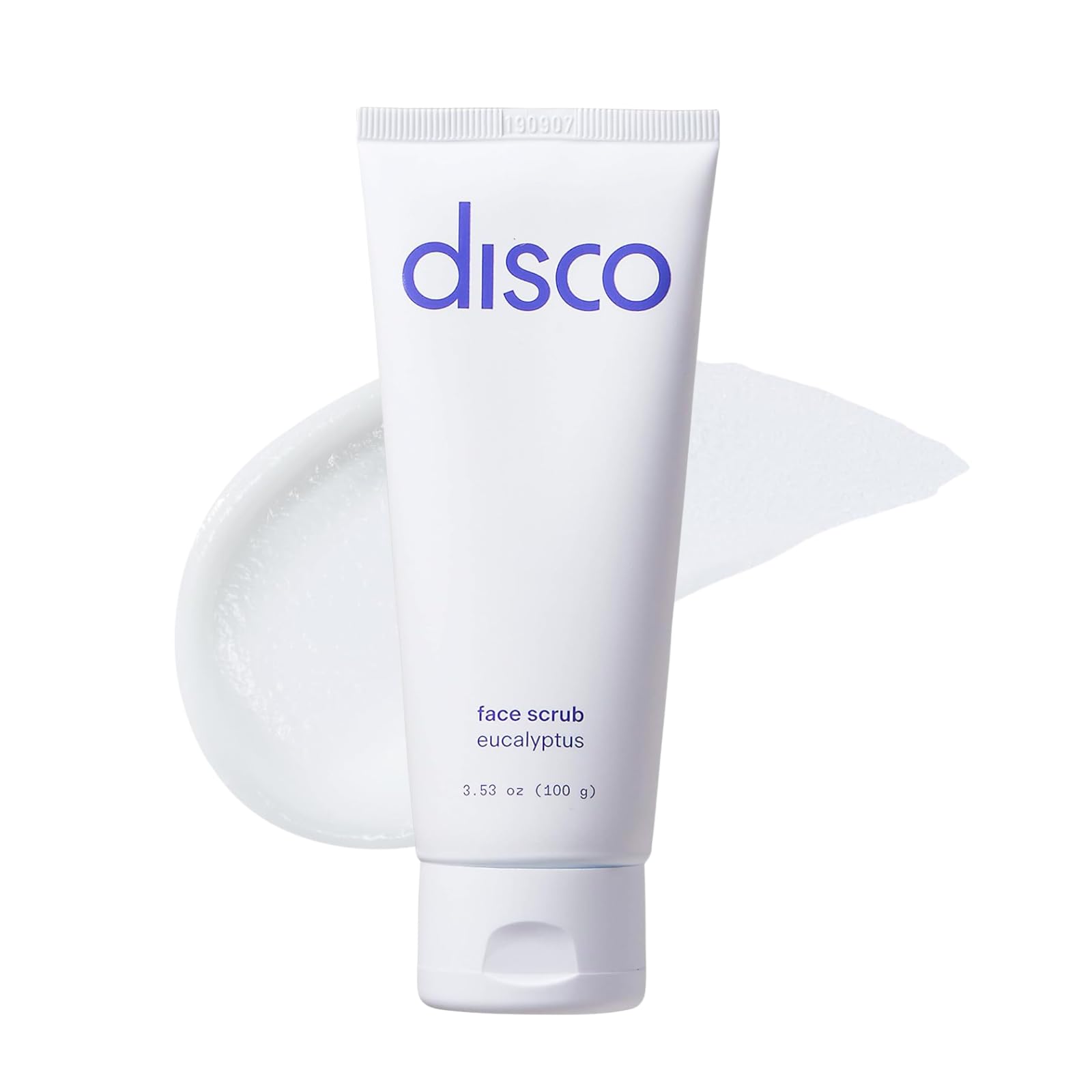 Disco Face Scrub for Men, Exfoliating and Cleansing, Removes Dead Skin and Build Up, All Natural and Paraben Free, Eucalyptus Scent, 2 Ounces