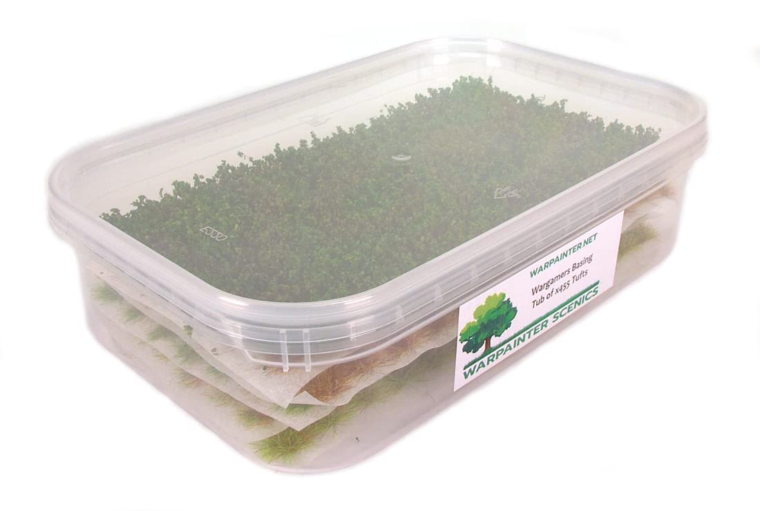 Warpainter scenics Wargamers basing Tub of x455 mixed Tufts, Self Adhesive Static Grass