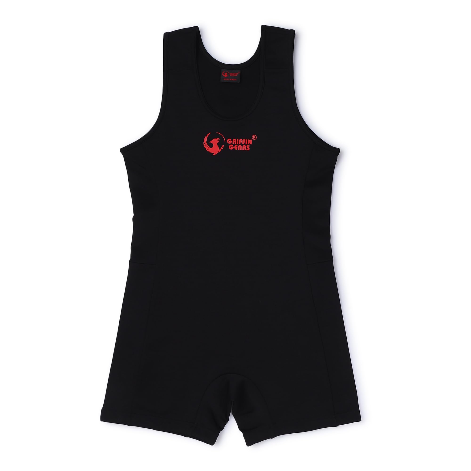 GRIFFIN GEARS Unisex Sports powerlifting Costume | Black Singlet for powerlifting