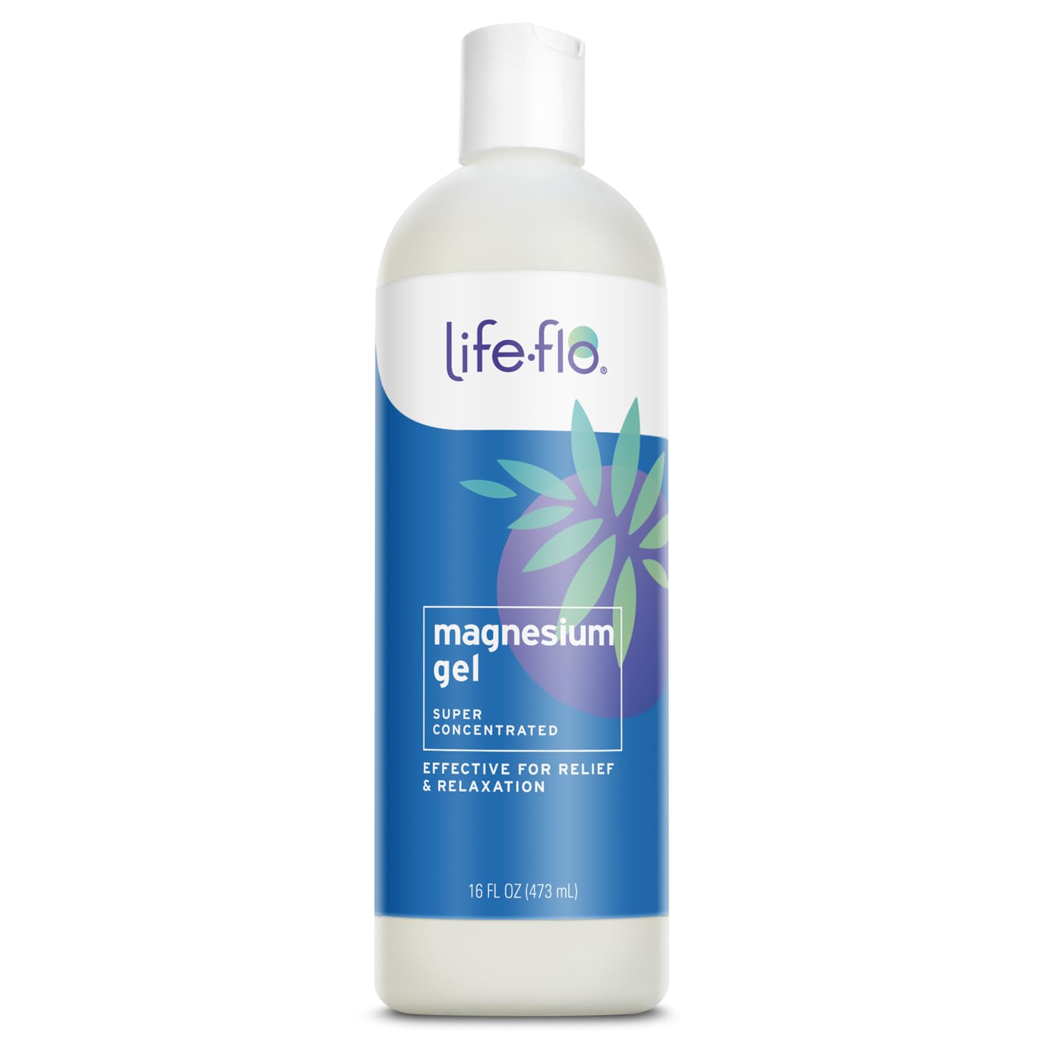 Life-floMagnesium Body Gel | Pure Magnesium Chloride Soothes & Relaxes Muscles & Joints | 16oz