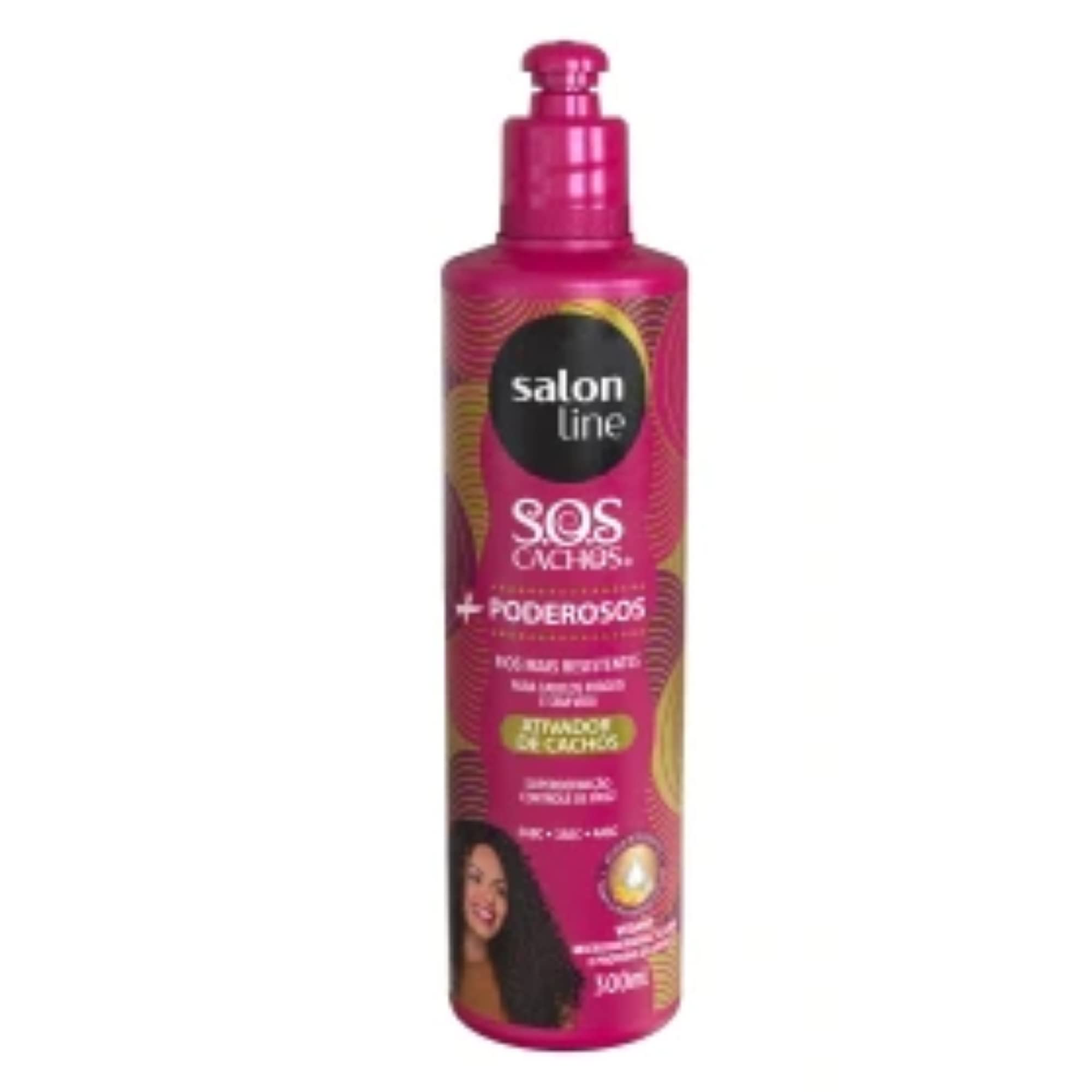 Salon LineLinha Tratamento (SOS Cachos) - Ativador de Cachos +Poderosos 300 Ml - (Treatment (SOS Curls) Collection - Power Plus Curl Activator 10.14 Fl Oz)