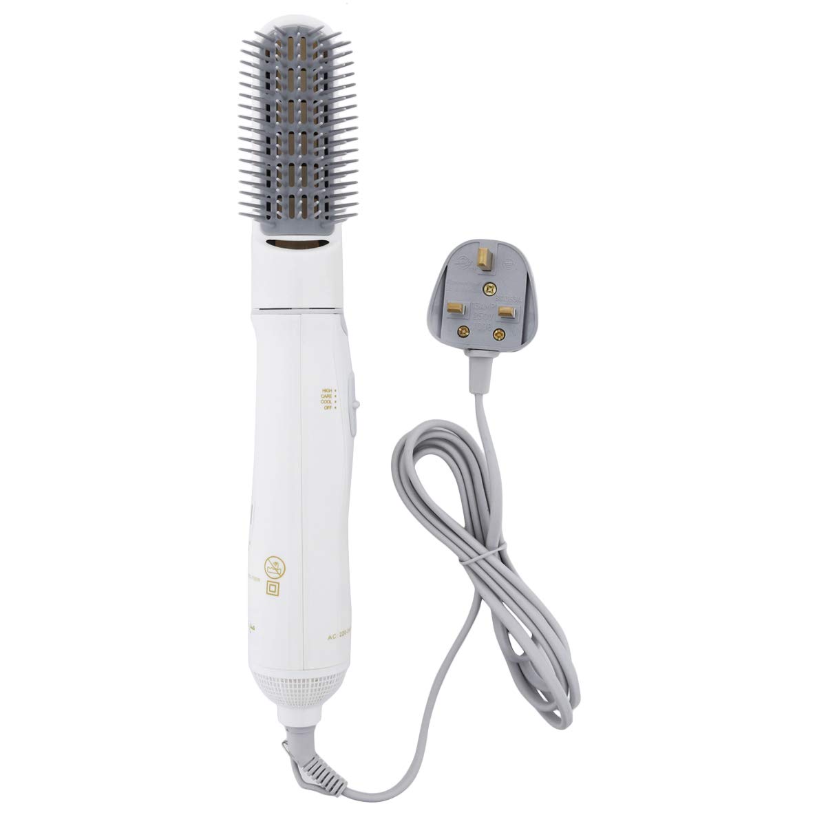 Geepas Hair Styler - Hot Air Brush with 2 Speeds Settings | Overheat Protection - Multi-Functional Salon Hair Styler, Curler & Comb - 2 Year Warranty