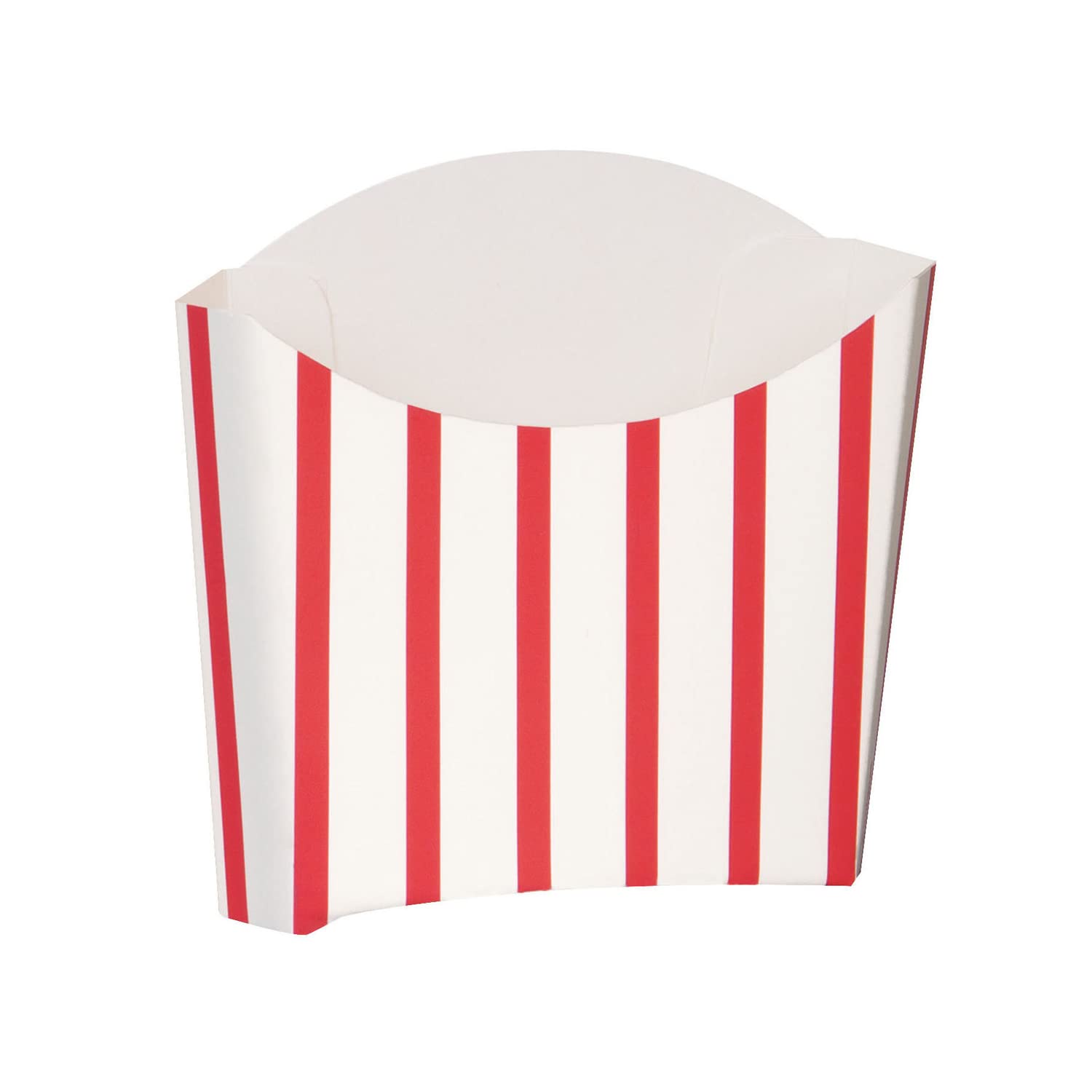 Unique 90683 Striped Snack Container | Red | 8 Pcs, Paper, Multicolour