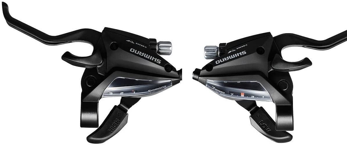 Shimano Gear SHIFTERS Set EF-500 21 Speed/ 7 x 3 SHIFTERS with Cables Suitable for Every Type of Gear Cycle, Shimano Gear