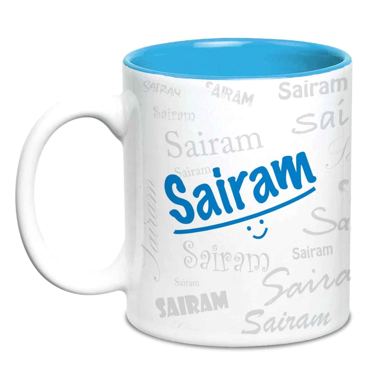 Hot Muggs Me Graffiti Mug - Sairam Personalised Name Ceramic, 315ml, 1 Unit