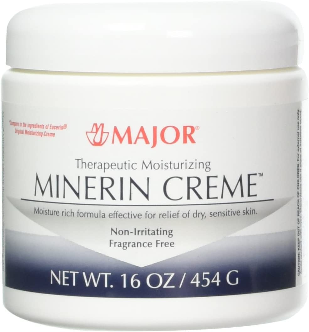 MAJORTherapeutic Moisturizing Minerin Créme - Body Cream Moisturizer for Dry Skin - Fragrance-Free - 16 Oz.