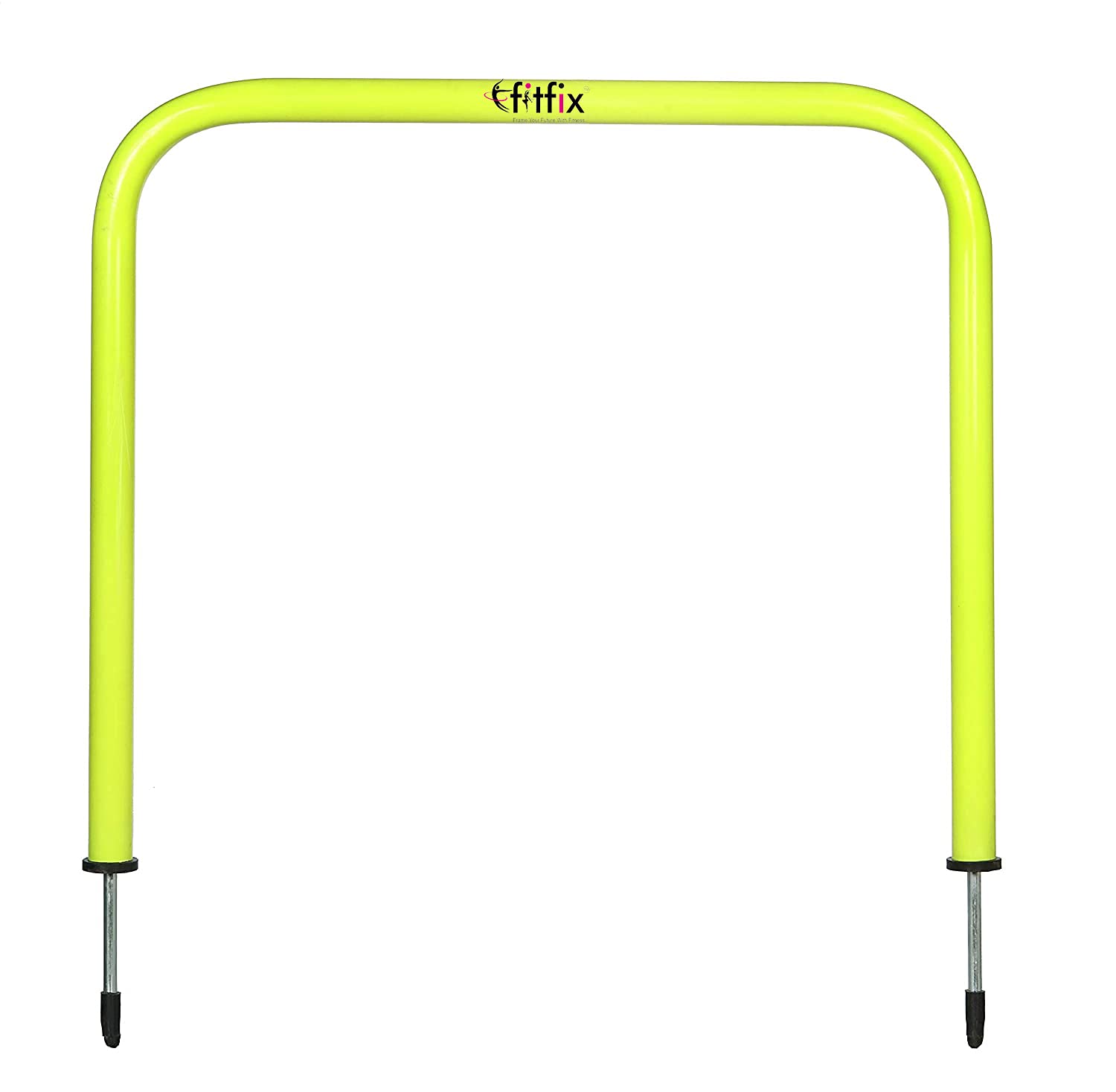 Fitfix® Sports Agility Training Passing Arcs for Soccer Speed Training Set of 5 (Size 12" x 15", Fluorescent Green) (Square)