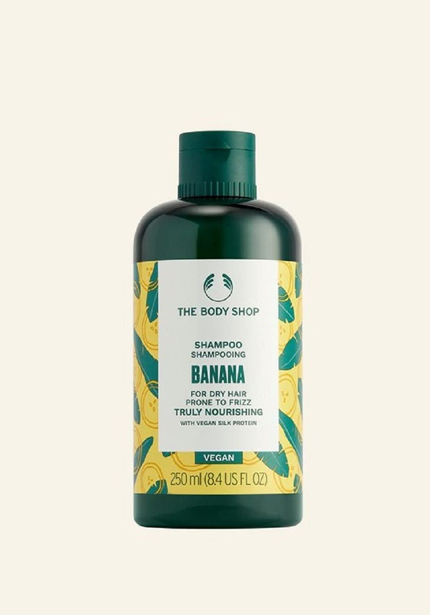 The Body ShopBanana Truly Nourishing Shampoo Anti Frizz Moisturising Dry Hair Vegan 250Ml