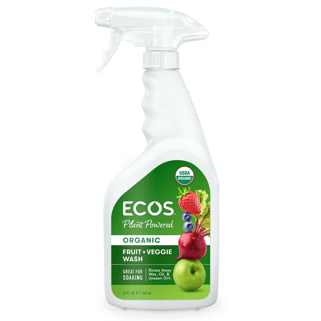 ECOS Organic Fruit & Veggie Wash, 22 FZ